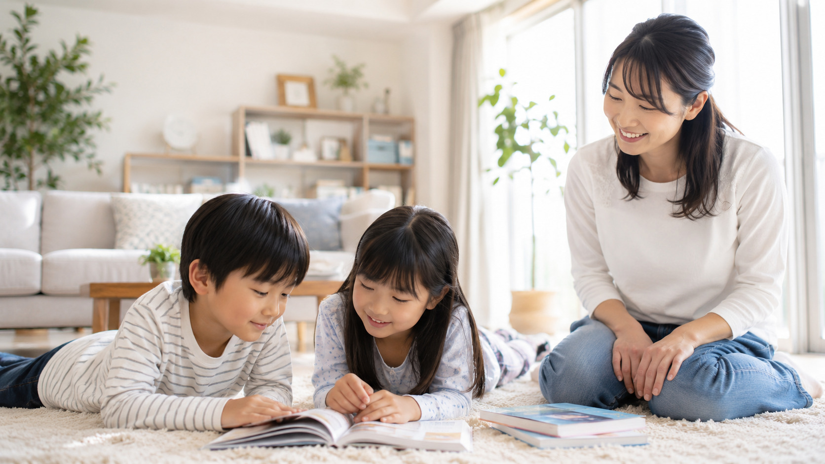 住まいについて家族と相談するイメージ