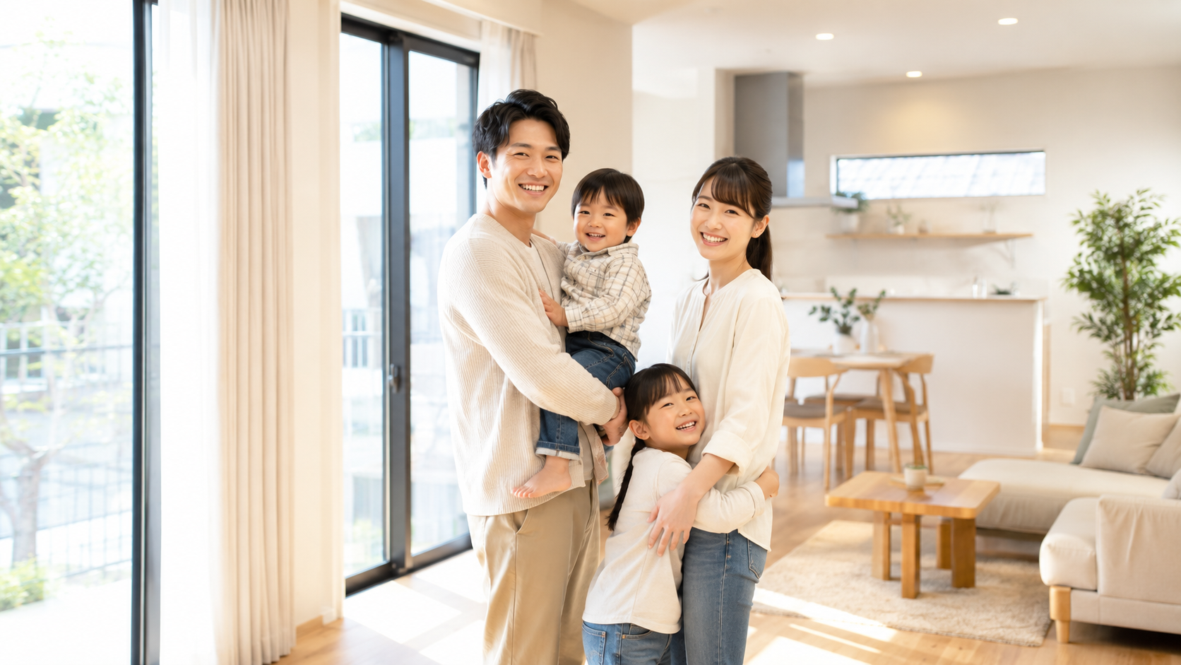 家族で住める家を購入するイメージ